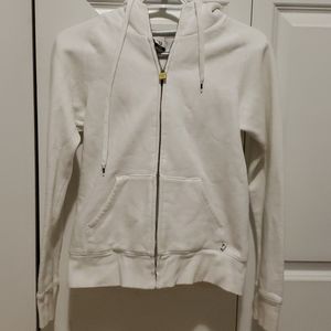 TNA white zip hoodie